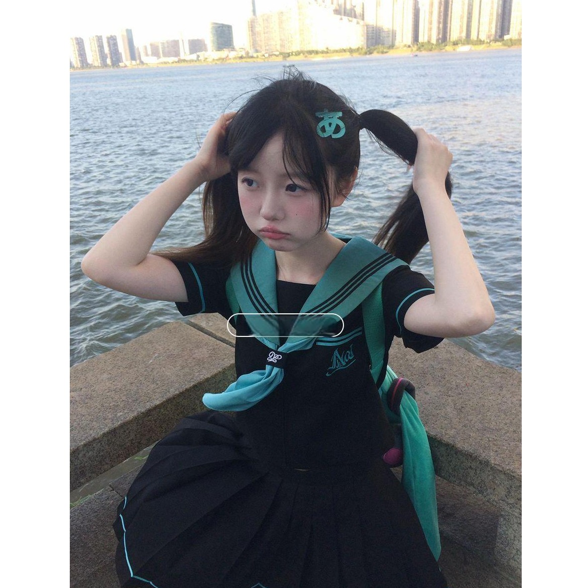 胖MM大码新品日系三本JK水手服套装短袖制服学院风正肩上衣jk短裙