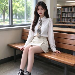 胖mm大码日系学院风白色衬衫女设计感小众学生jk衬衣韩版长袖上衣