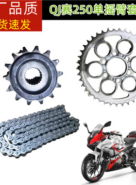 钱江原厂赛250单摇臂QJ250GS-29E套链大小牙盘链油封条链盘输出轮