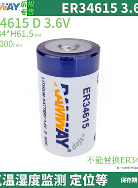RAMWAY睿奕ER34615+RHC1550流量计电池3.6V远程抄表定位智能井盖