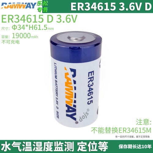 RAMWAY锂电池ER34615流量计电池