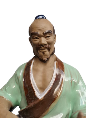 公仔中式风书房古代人物石湾陶瓷