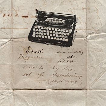 【小说家之始】in1制物 原创手帐印章木质复古造景手帐打字机印章