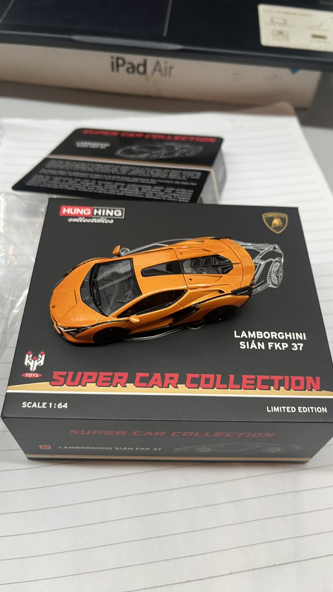 现货 HH toys 1/64 鸿兴玩具 兰博基尼 闪电 Sian FKP 37 模型 橙