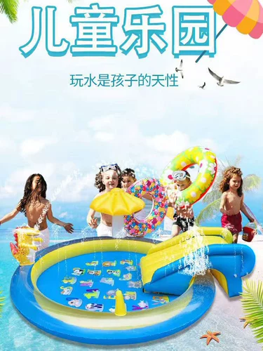 Дорожная игрушка, надувной динозавр, фонтан, бассейн, популярно в интернете