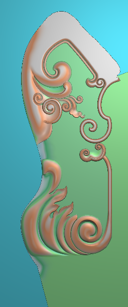 灰度图 浮雕图 地柜 文宝沙发后脚精雕图 JDP电脑雕刻