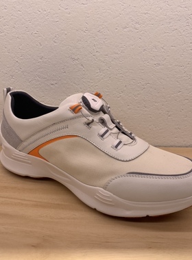 Hush Puppies暇步士男鞋真皮免系带休闲鞋小白鞋春秋超轻户外运动