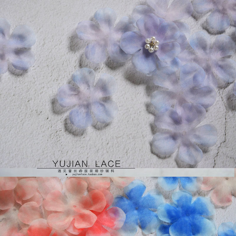 仿真彩色歐根紗花片 DIY手工婚紗服裝頭飾品材料 晚禮服花瓣輔料在類目 居家布藝, 縫紉DIY材料、工具及成品, 縫紉DIY配件/輔料/配飾, 珠子/鑽飾/花朵等配飾中 - 來自Buy2taobao.com提供專業的淘寶代購服務
