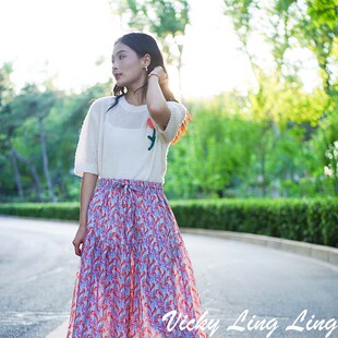 LIBERTY红铃兰半身裙夏新款