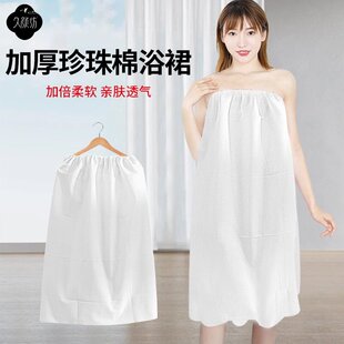 美容院一次性浴裙美体裙抹胸浴袍女款裹胸睡裙汗蒸桑拿服浴衣浴巾