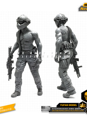 钢铁苍穹 YUFAN MODEL NAI01 1/35 现代美军特种兵肌肉男树脂兵人