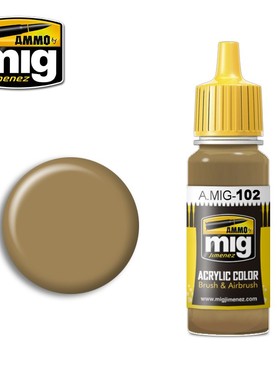 钢铁苍穹 AMMO MIG 真实色水性漆 102 赭棕色 17毫升