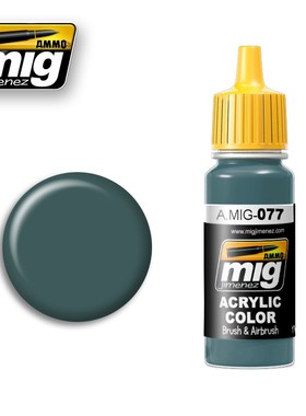 钢铁苍穹 AMMO MIG 真实色水性漆 077 暗绿色 17毫升