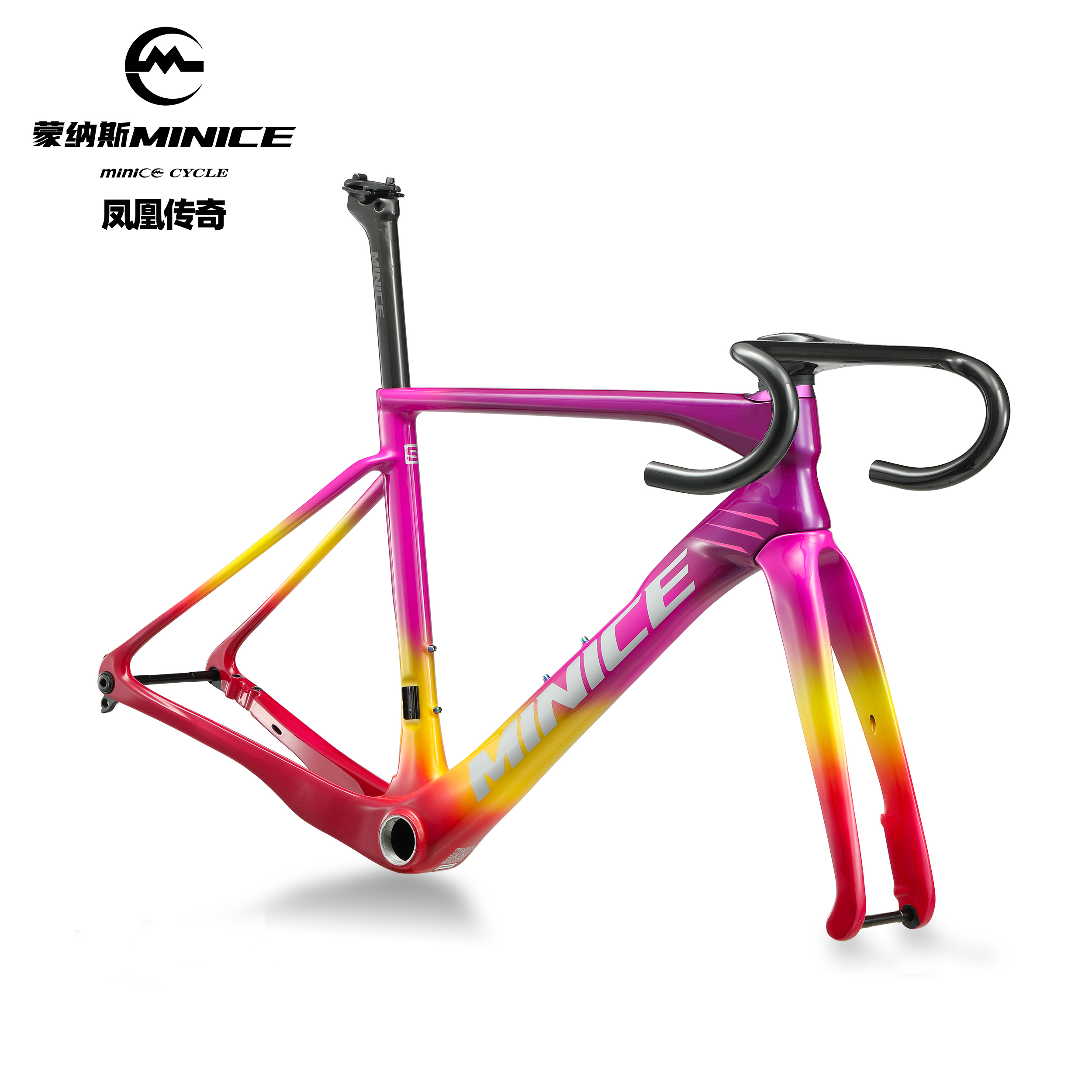 蒙纳斯minice碳纤维公路车架