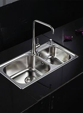 65x38 68x38 68x39 72x40 75x40cm加厚水槽洗碗池水槽双槽拉丝厨