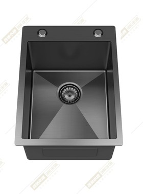46x38 78x43 75x45 57x42厨房水槽单槽不锈钢洗碗池黑色纳米淘菜