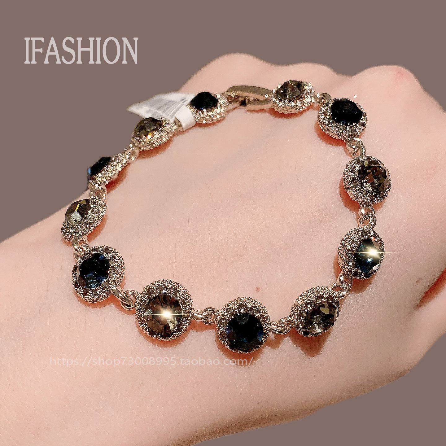 爆款月销10万件韩国进口镶钻手链