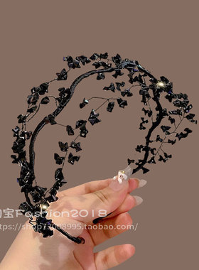 优雅轻奢水晶发箍小众设计感头箍