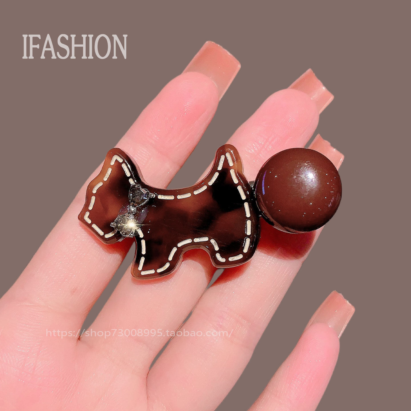 韩系时尚可爱卡通小狗球球发夹侧边夹刘海夹发卡夹子头饰鸭嘴夹女