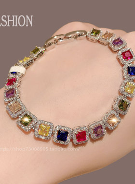 爆款月销10万件韩国进口镶锆手链