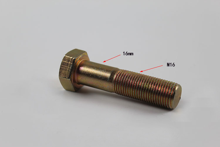 叉车油管滑轮螺丝m16 门架支座盖螺栓 8.8六角螺栓 适用合力2-3t