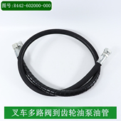 叉车高压胶管多路阀到齿轮油泵R442 602000 000适用杭叉A45A47A50