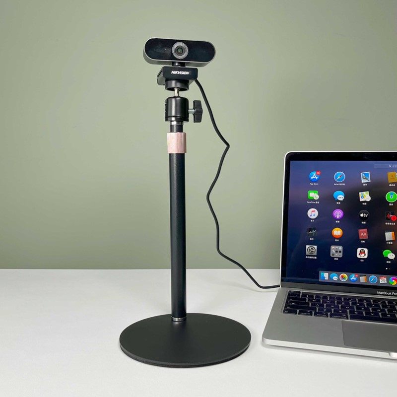 电脑摄像头支架桌面适配海康威视罗技考试会议网课视频金属升降架