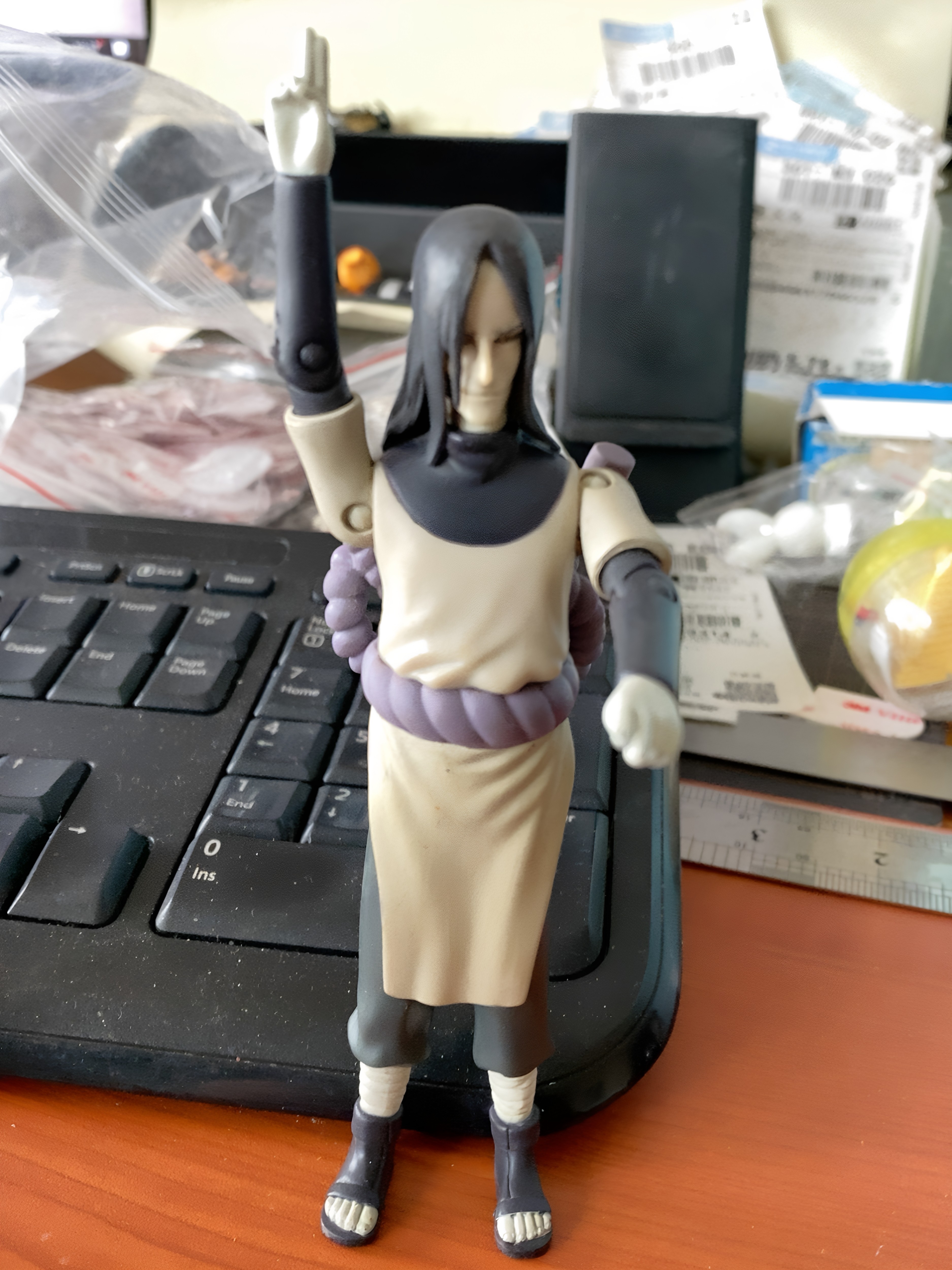 绝版火影大蛇丸可动公仔瑕疵
