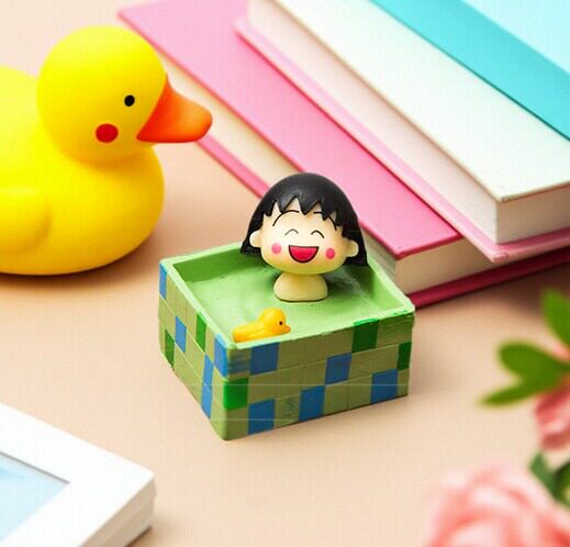 樱桃小丸子日本散货绿色卡通公仔
