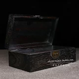 Инкрустация камня из розового дерева, коробочка для хранения из натурального дерева из старинного материала, сундук с сокровищами