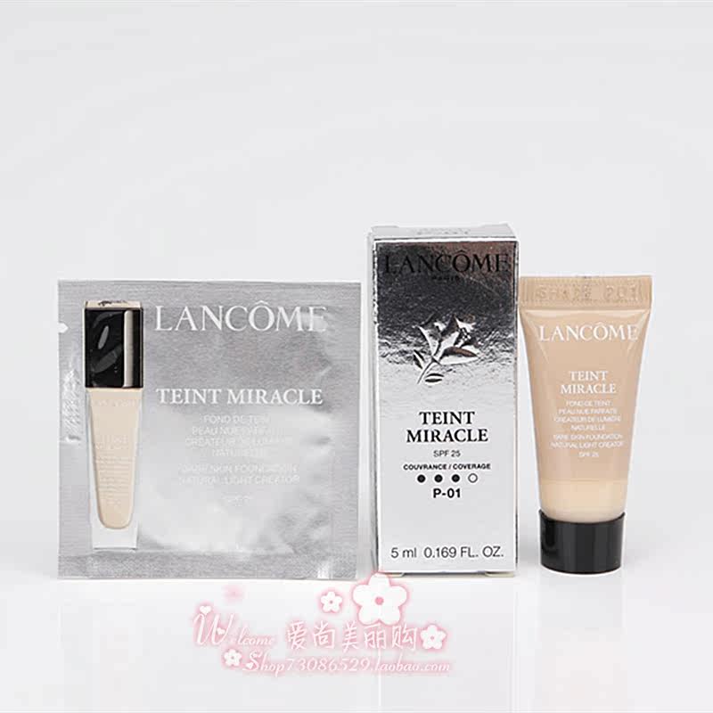 国内专柜正品 兰蔻全新奇迹薄纱光彩粉底液5ml 1mlP-01象牙白|msdalam kategori Alat solek/minyak wangi/kecantikan, Makeup/krim - dari Buy2taobao.com untuk memberikan perkhidmatan ejen Taobao profesional membeli