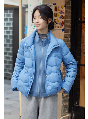 忘城A1119座/云朵泡芙/冬季新款新国标90白鸭绒防水不跑绒羽绒服