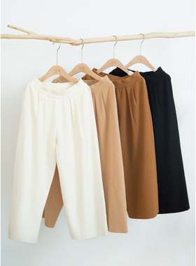 忘城M940座/四喜临门/2022秋冬新品四色羊毛阔腿裤女保暖不易变形