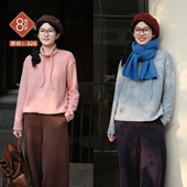 冬款 忘城H1437座 愉悦冬日 夹花毛圈针织卫衣高领暖糯内搭上衣女