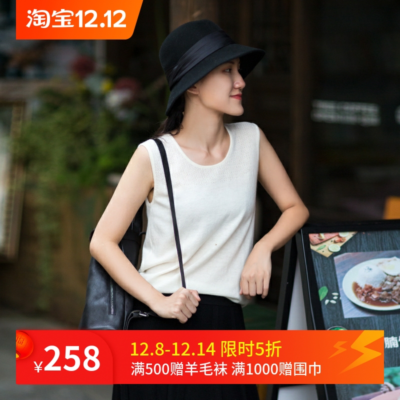 忘城8880座初秋的况味女黑色背心