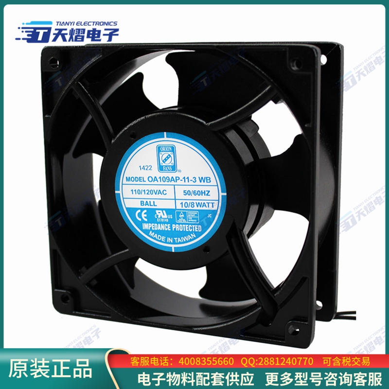 AC风扇OA109AP-11-3WB【FAN AXIAL 120X38MM 115VAC WIRE】