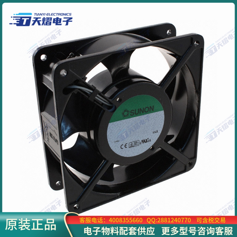 AC风扇SP103AT-1122LBT.GN【FAN AXIAL 119X25.5MM 115VAC TERM】