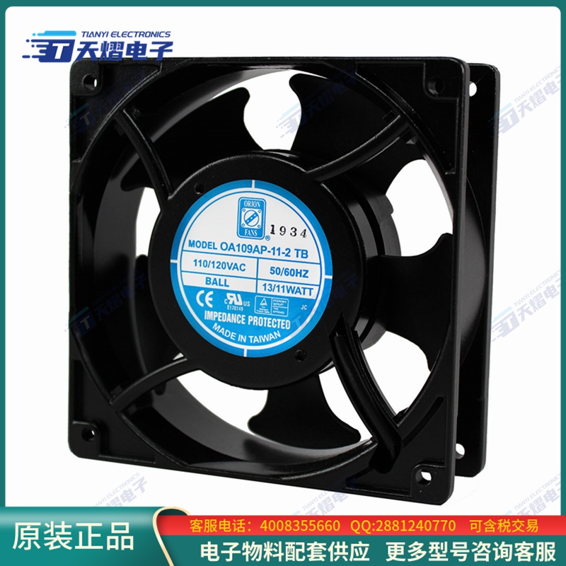 AC风扇OA109AP-11-2TB【FAN AXIAL 120X38MM 115VAC TERM】