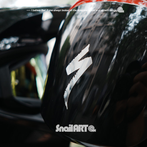 SN蜗牛 Specialized闪电山地公路车头盔车架金属贴纸sworks车队