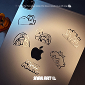 SN蜗牛金属贴纸马里奥细节个性 饰贴纸 创意机箱手机平板摩托车贴装