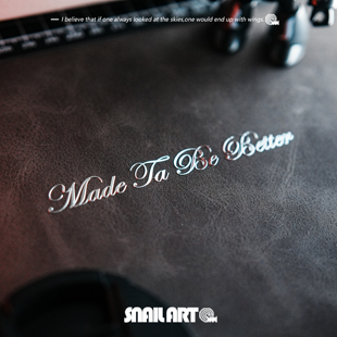 饰 better变得更好励志金属贴纸手写立体英文字母细节装 Made tobe