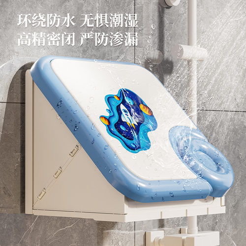 浴室折叠壁挂柜脏衣服收纳多功能家用卫生间收纳毛巾置物架
