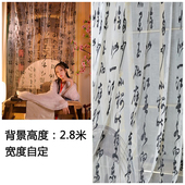 古装 道具拍摄道具背景布古风写真拍摄书法字画背景纱汉服拍照道具