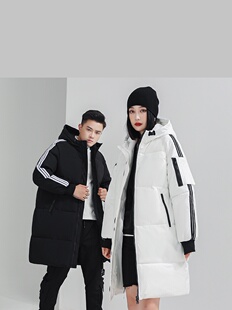 2026冬季新款羽绒棉服中长款男女同款情侣装连帽加厚潮服外套