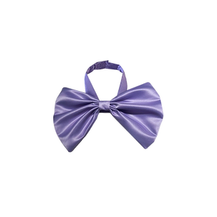 汤姆的梦中情猫蝴蝶结紫色颈链猫耳朵假发女双丸子头抓夹发包头饰