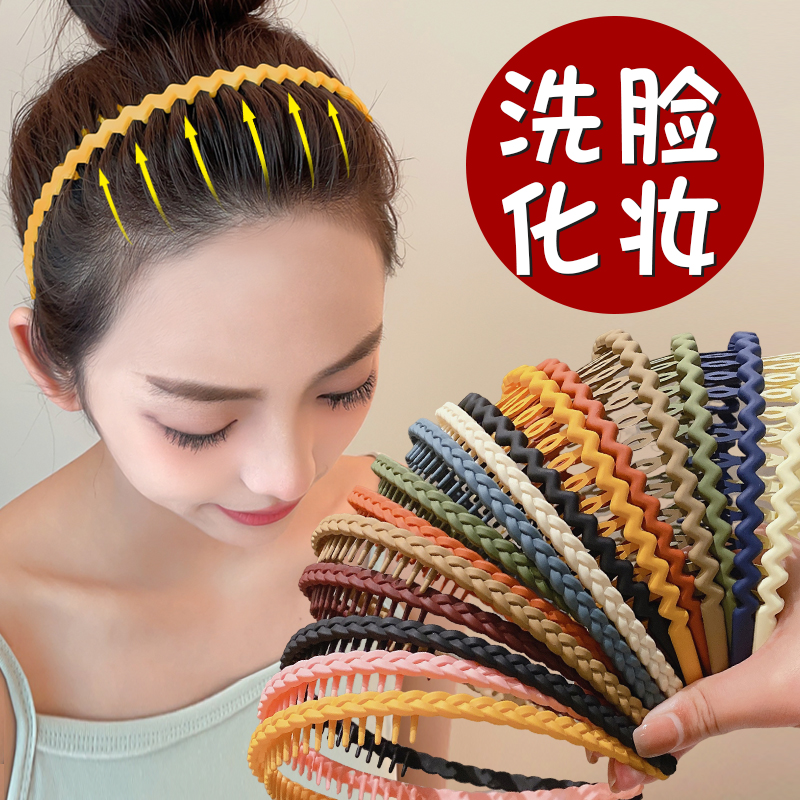 压发发箍带齿防滑的脸发箍不勒头