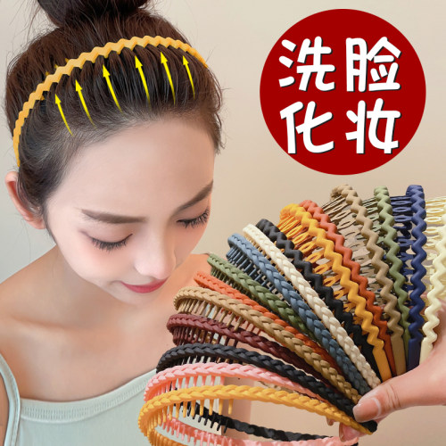 压发发箍带齿防滑的脸发箍不勒头