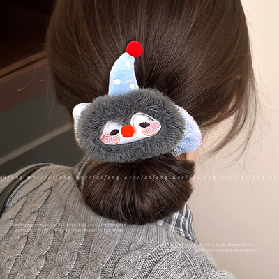 创意搞怪企鹅小鱼大肠发圈女