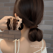 低丸子头裙边发圈头绳女扎马尾高弹力耐用无接缝橡皮筋绑发绳头饰