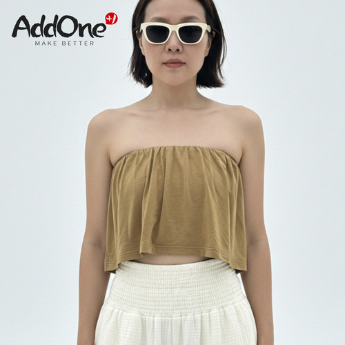 AddOne+1瑜伽抹胸上衣心轮元素高弹力防滑棉运动抹胸背心带胸垫